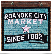 Roanoke Virginia - Market Sign